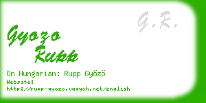gyozo rupp business card